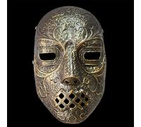 Resin Death Eater Skull Mask Halloween Dance Party Props Costume Cosplay Mask for Adult (Copper -a)