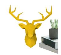 Resin Deer Head Wall Art - Decorative Elk Sculpture For Indoor Display | Anti-Shaping Hanging Ornament