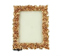 Resin desktop photo frame with vintage design, fitting For 5/6/7 inch pictures, perfect to display personal memories with an elegant and timeless look (5 * 7inch)