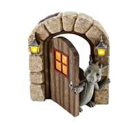 Resin Dinosaur Ornaments Garden Meditated Dragon Sculpture Wall Mounted Art Statue Style2 ..