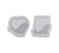 Resin Dolphin Mold Quicksands Silicone Molds Castings Shaker Mold for DIYS Pendant Keychain Charm Jewelry Making Shaker Molds