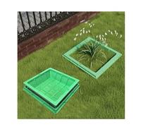 Resin Drain Cover Square 100x50 cm Detachable Inspection Access for Hidden Drainage Active Grass Flow Durable Outdoor Solution for Gardens and Yards