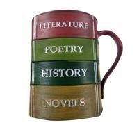 Resin Drinking Cups - Funny Coffee Mug | Holiday Present Novelty Mugs, Creative Drinkware, Creatives Bookish Style, Ergonomic Handle Drinkings Muggs for Reader Librarian Book Lover Writer