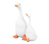 Resin Duck Garden Decor, Funny Mother Goose Decor Goose Figurine Animal Garden Decorative Sculptures for Home Office Patio Lawn