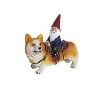 Resin Dwarf Statue, Gnome Rides A Garden Gnome Statue, Naughty Dwarf Garden Decoration Polyresin Statue Dwarf Funny Gift for Outdoor Home Yard Decoration 5.7 Inch