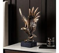 Resin Eagle Statue Sculpture Frgurine Gift for Home Office Living Room Desktop Display Decorative Decoration