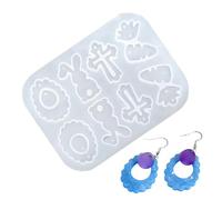 Resin Earring Molds - DIY Easter Craft Template, Butterfly Flowers Rabbits and Eggs Holiday Designs | For Family, Women, Men, Girls, Home & School
