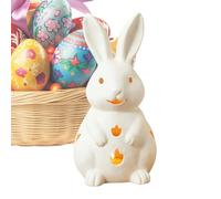 Resin Easter Rabbit Candle Holder | Cute Vintage Rustic Resin Decorations,Spring Bunny Candle Holders - for Yard Porch Door Front Table Corner Indoor Party Party Offices Room Desk