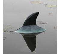 Resin Floating Shark Head Garden Statue,Realistic Scary Floating Shark Fin Pond Decor,Floating Pond Ornament Realistic Yard Animal Art Lawn Ornament for Pool Pond (Fin)