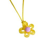 Resin Flower Necklace Multicolor Collarbone Chains Adjustable Length Neckchains Sweet And Versatile Jewelry For Women Eye Catching Accessory