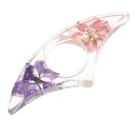 Resin Flower Thumb Page Holder Ring for Reading Paperback Books | Lightweight Portable One-handed Use, Central Finger Hole and Thumb Ring, Pretty Gift for Authors Teachers