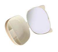 Resin Foldable Mirrored Aesthetic For Fashion Women Seeking Convenience And Comfort Folding Makeup Mirrored Storage Box White Elegant