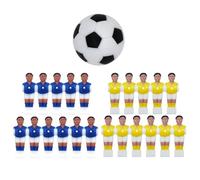 Resin Football Player Figures - Table Football Man Dolls, Creative Replacement Accessories, Durable Footballer with Ball | Funny Table Game Ornament for Sports Enthusiasts at Home, Travel, School