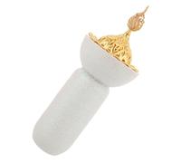 Resin Frankincense White Sequined Burner with Handle Incense