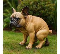 Resin French Bulldog Statue Bulldog Ornament Garden Statue Gift for Pet Lover(C)