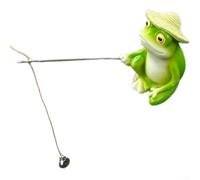 Resin Frog Statue for Outdoor For Garden, Patio, Balcony and Pond Decoration, Featuring Detailed Design and Weather Resistant Construction