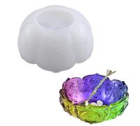 Resin Fruit Bowl Mold - Silicone Casting Form 4.53in DIY Craft Tray Maker, Epoxy Resin Art Mould, Decorative Storage Dish | Reusable Silicone Bowl Mold for Jewelry Trinket Organizer Craft Projec