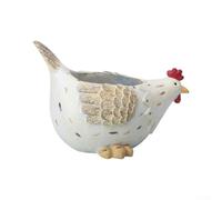 Resin garden flowerpot ornament featuring bird motif, and suitable for enhancing flower pot and succulent presentations (B)