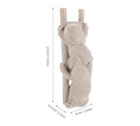 Resin Garden Gnome Figurine, Climbing Dwarf Decoration for Patio | Whimsical Classic Beige Sculpture, Year-round Display for Flower Pots, Table, Planter Rim