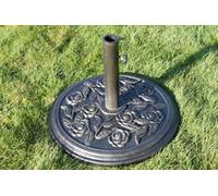 Resin Garden Parasol Base 9Kgs - Antique Bronze Colour