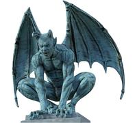 Resin Gargoyle Gothic Decor Statue - 19 * 19cm Winged Gargoyle Garden Sculpture | Home Decor Figurine | Gothic Devil Craft Resin Statue Hands On The Floor Indoor Outdoor Patio Decorations.