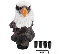 Resin Gear Shift Knob Featuring FOR EAGLE Bald Sculpture for Car Modification Compatible with Various Models (A)