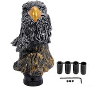 Resin Gear Shift Knob with for Eagle Bald Sculpture for Car Accessory for Fitment and Comfortable Handling (C)