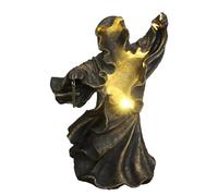 Resin Ghost Statue, Ghost Statue for Halloween, Ghost Sculpture Faceless Illuminated Scary Hellmessenger, Realistic Ghost Decoration, Fun at the