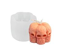 Resin Gifts for Relatives Colleagues Kids Neighbors Presents for Halloween Fools Day Various Occasions Silicone Molds Casting Halloween Pumpkin Skull Head Groom Bride Man in Black