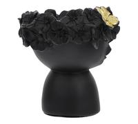 Resin Girl Flower Vase Decorative Home Desktop Ornament