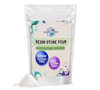 Resin Glory 1kg Water Based Resin Eco Casting Powder - Fast-Setting Mould Craft with Easy 10:3 Ratio - Smooth Matte Finish for DIY Trays, Coasters, Candle Holders, Jewellery & Terrazzo Art