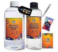 Resin Glory 750g 4h Fast Cure Epoxy Resin Kit - Crystal Clear, Food Safe, UV Stable for Crafts, Jewellery, Wood, Coasters, Mould Casting - Low Viscosity, Self-Levelling for Beginners & Pros