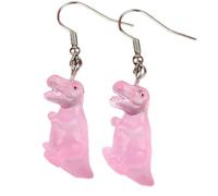Resin Glow-in-the-Dark Dinosaur Earrings - Unique and Fun Ideal Gift for Dino-Lovers & Casual and Playful Occasions, Resin, No Gemstone