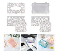 RESIN GO Box Resin Molds Silicone, Large Trinket Dominoes Container Box Mould, Novelty Fashion Craft Casting Storage Molde With Lid, Epoxy Resin Mould For Jewelry Napkin Candy Cosmetics Trinket Crafts