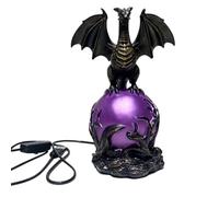 Resin Gothic Home Table Lamp USB Powered Fantasy Dragon Night Light