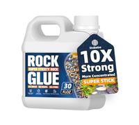 Resin Gravel Glue for Garden Stones - 30OZ Pebble Glue with Grip Max for Strong Adhesion of Rocks, Gravel&Mulch, Last all Seasons Non-Toxic, Fast-Drying, and Weather-Resistant for Pebble, Pine Straw