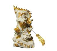 Resin Guan Gong Characters Statue Buddha Statues of Chinese God of Wealth Home Room Office Desktop Statue