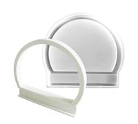 Resin Half Ring Silicone Mold - Silicone Crafts Decorations Molds | Resin Casting Half Ring Decorations Molds for Candles, Candy, Crafts