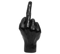 Resin Hand Gesture Desk Statues, Gesture Statue, Finger Sculpture r, for Office and Home Desktop Ration Ornaments, Black