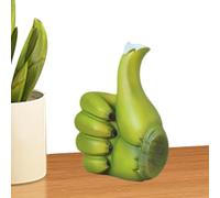 Resin Hand Sculpture, Banana Decor, Banana Hand Gesture Statue, Thumb Top Banana Statue Desk Decoration, Creative Hand Gesture Banana Decor for Army