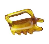 Resin Handheld Massager - 9.5x5.5x6.5cm Mini Scraper Tool, Beeswax Resin Durable Massage Tool Deep Tissue Pressure Relaxation Muscle Relief | Neck Shoulder Back Face Leg Use for Home and Body C