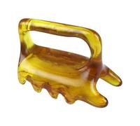 Resin Handheld Massager - Pressure Point Massage Tool, Mini Scraping Design, Smooth Polished | Relaxation Body Care Solution for Back Neck Face Leg Cellulite Relief Daily Wellness Use