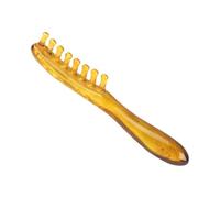 Resin Head Massage Brush Stimulates Meridians Promotes Circulating Comb for Head Neck Relaxation Lightweighted Scalp Massage