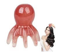 Resin Head Massage Comb Octopus Design - Portable Eight Hole Scalp Massager | Health Accessory for Home Headspa Shower Family Neck Body Travel Mom Yoga Wife Spa Friends Dad