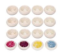 Resin Heart Shaped Nail Decoration Cute Exquisite Light Change Nail Art DIY Decoration for Nail Salon Home 5 Bags 4 Colors