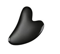 Resin Heart Shaped Scraping Board Imitation Jade Gua Sha Board Gua Sha Facial Massage Tool for Face and Body Treatment,Black