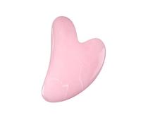 Resin Heart Shaped Scraping Board Imitation Jade Gua Sha Board Gua Sha Facial Massage Tool for Face and Body Treatment,Light Pink