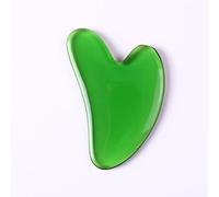 Resin Heart Shaped Scraping Board Imitation Jade Gua Sha Board Gua Sha Facial Massage Tool for Face and Body Treatment,Grass Green