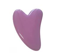 Resin Heart Shaped Scraping Board Imitation Jade Gua Sha Board Gua Sha Facial Massage Tool for Face and Body Treatment,Purple