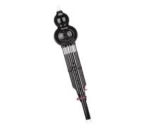 Resin Imitation Ebony Hulusi C Tone Dual Tone Hulusi Hulusi Instrument for Beginners Adults Flute Gourd Flute